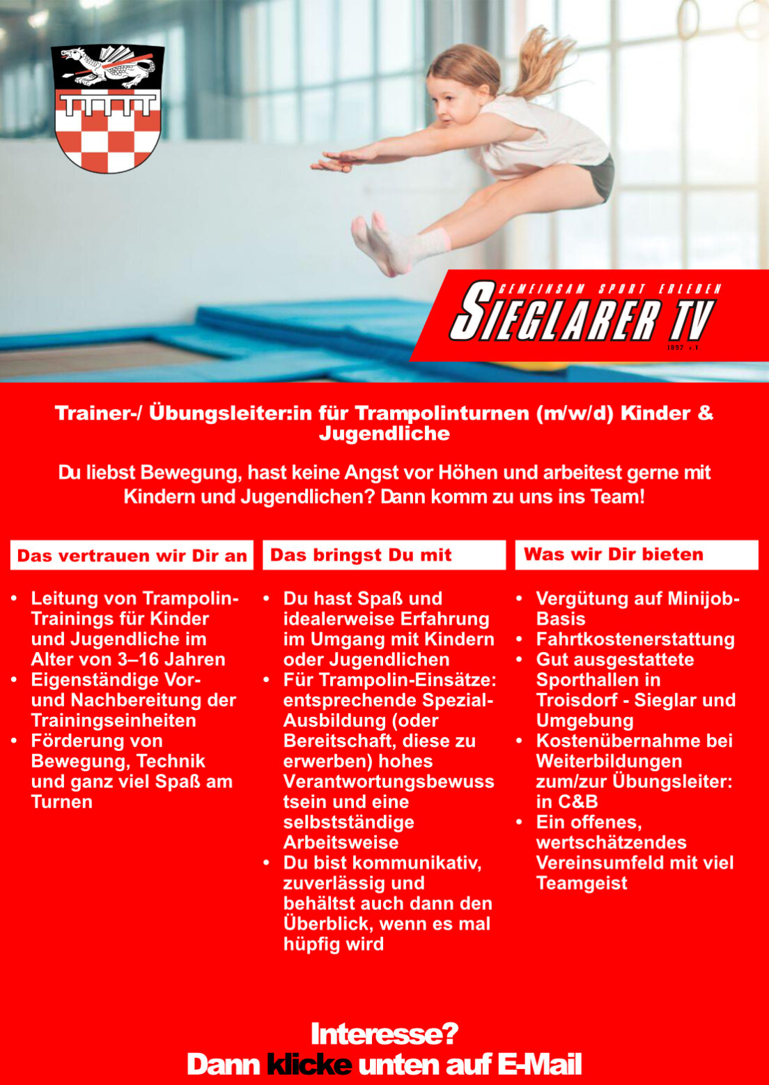 Übungsleiter gesucht